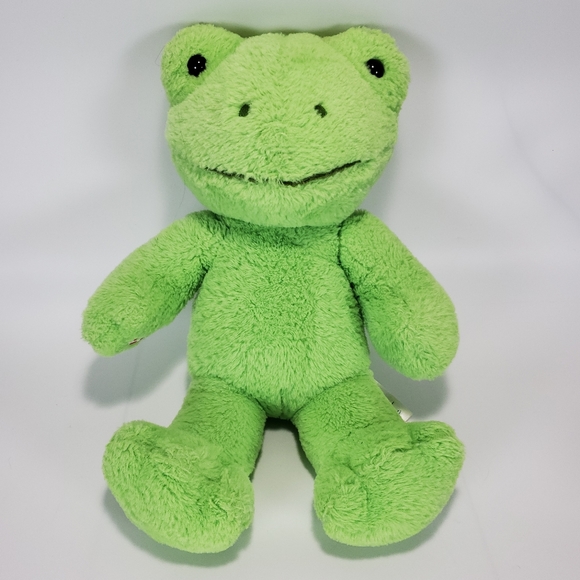 Build-A-Bear Spring Green Frog Stuffed Animal - Picture 1 of 9
